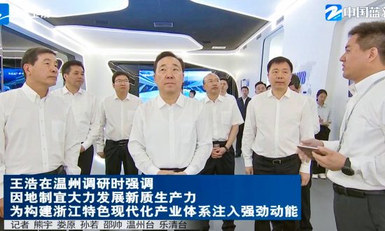 浙江省委書記王浩調研太陽成集團tyc41183